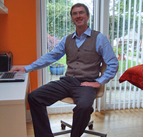 &copy; Victor Megannety - Victor in his office - March 2012